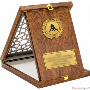 Wooden plaque with an inscription and logo sport 26х20 cm.