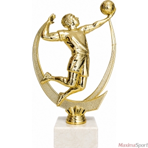 Volleyball player statuette 19 cm. marble stand