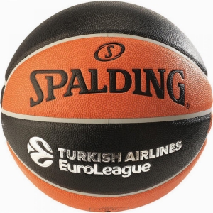 Basketball orange rubber Spalding Euroleague TF-150
