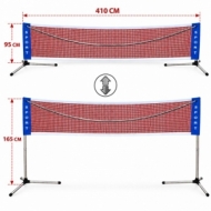 Net for badminton, jitball, volleyball and soccer tennis 4.1 m.