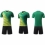 Football kit green with yellow