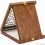 Wooden plaque with an inscription and logo sport 26х20 cm.