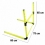 Speed hurdel adjustable height