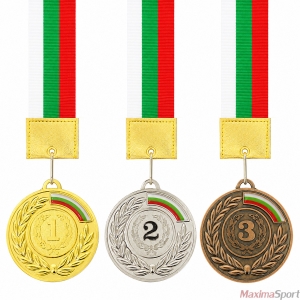 Медал 6.5 см. с трикольорна лента