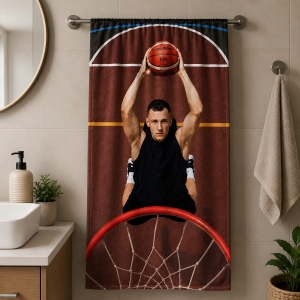 Towel basketball 70 x 140 cm.