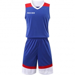 Basketball kit blue with white