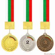 Медал 6.5 см. с трикольорна лента