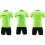 Echipament de fotbal verde electric