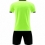 Echipament de fotbal verde electric