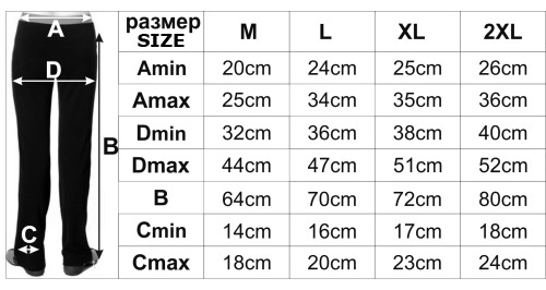 size pants